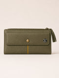 Slim Textured Clutch green