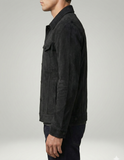 Black Leather Trucker Jacket