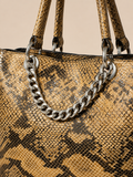 Sienna Python Texture Leather Handbag