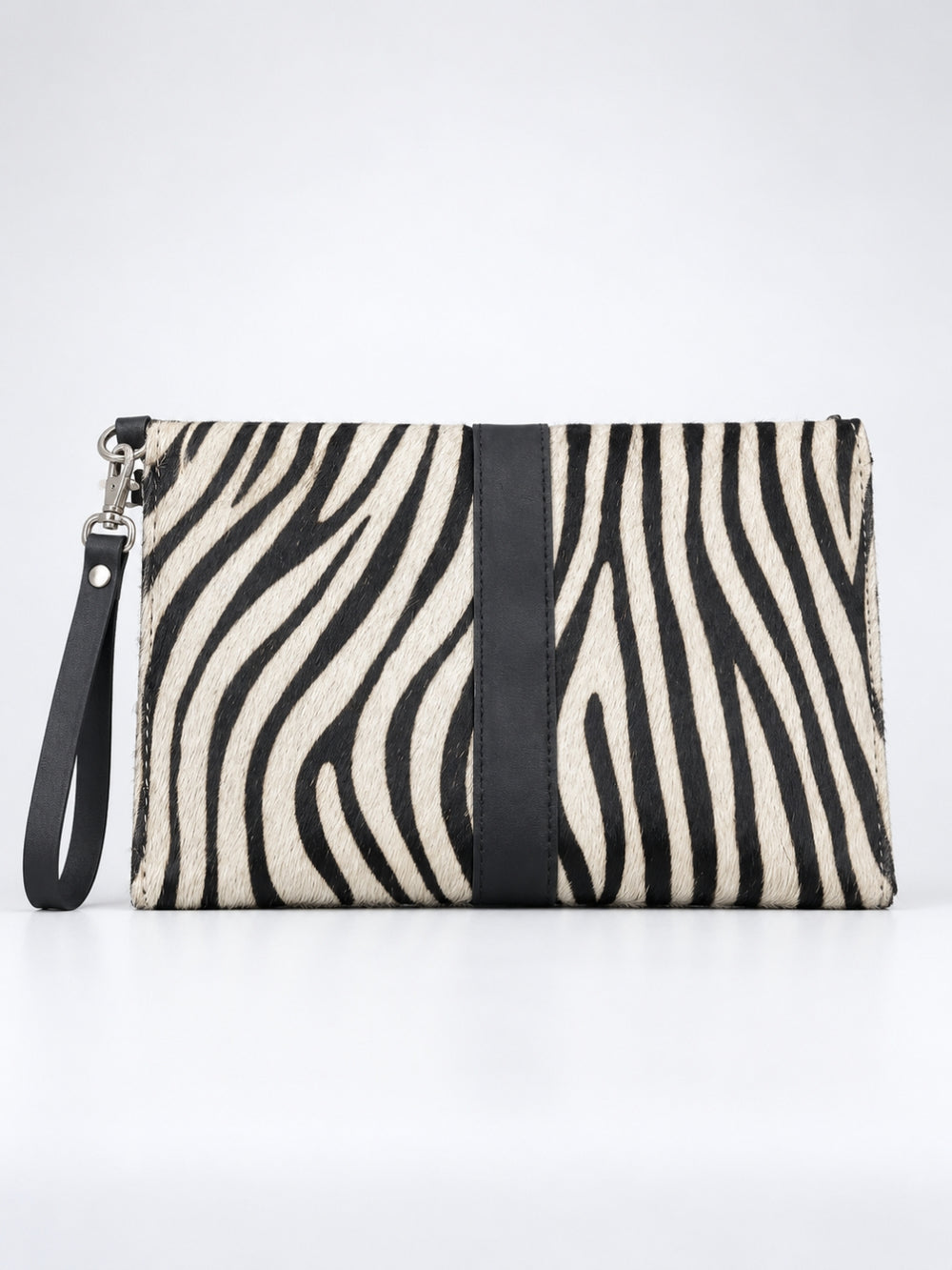 Wristlet Envelope Clutch white and black