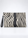 Wristlet Envelope Clutch white and black
