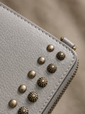 Studded Phone Wallet grey