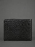 Croco Braid Stich wallet black
