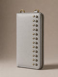Studded Phone Wallet grey