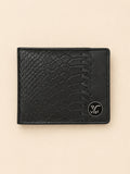 Croco Braid Stich wallet black