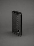 Croco Braid Stich wallet black