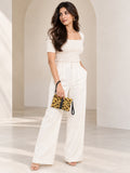Wristlet Envelope Clutch yellow and black