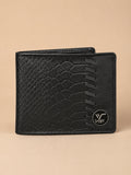 Croco Braid Stich wallet black