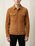 Tan Suede Leather Jacket