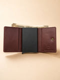Pop-Up Three Fold Wallet brown