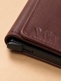 Pop-Up Three Fold Wallet brown