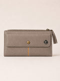 Slim Textured Clutch grey