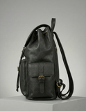 Black Leather Backpack