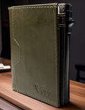 olive green wallet