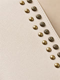 Studded Phone Wallet white