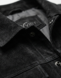 Black Leather Trucker Jacket