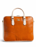 office mens bags brown and cream