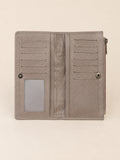 Slim Textured Clutch grey