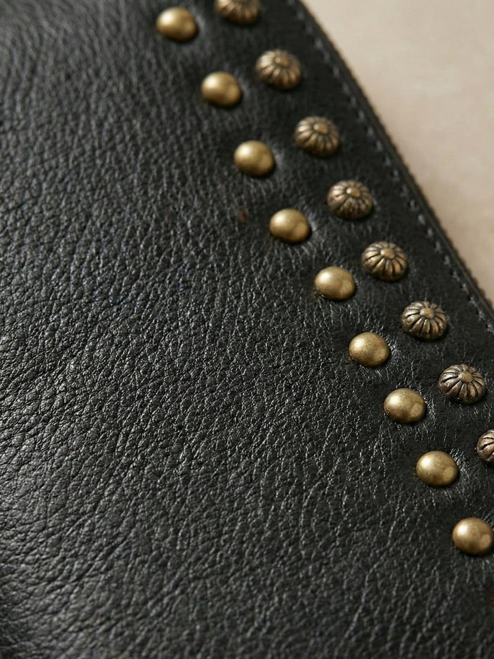 Studded Phone Wallet black