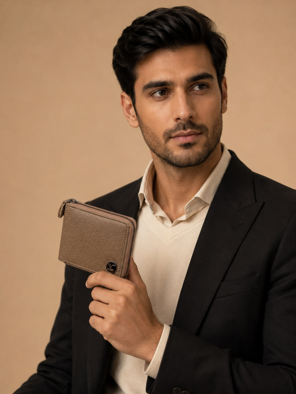Zipper Wallet light brown