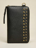 Studded Phone Wallet black