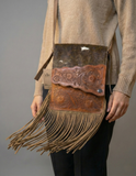Handcrafted Leather Fringe Sling Bag