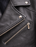 Classic Black Leather Biker Jacket