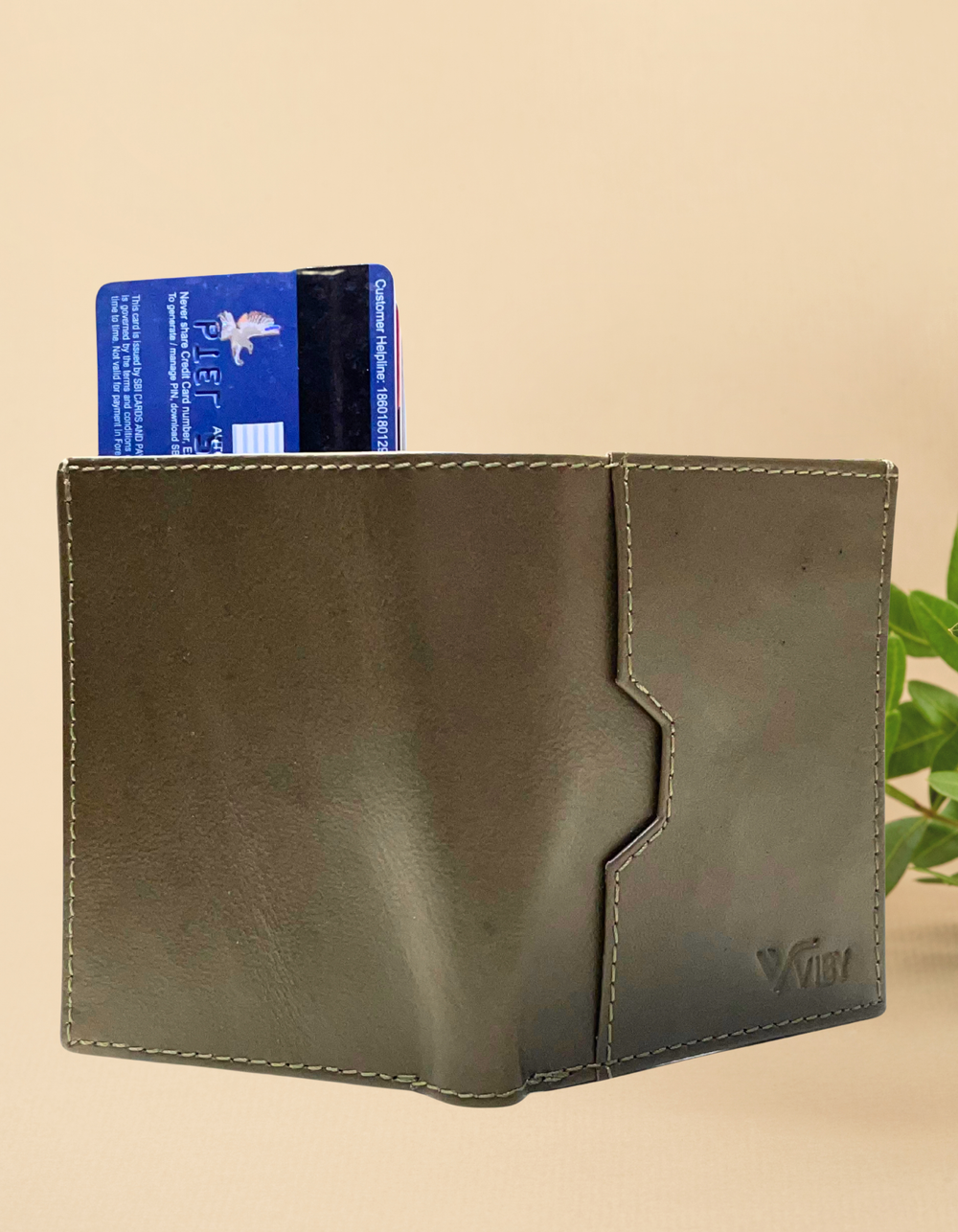 olive green wallet