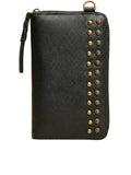 Studded Phone Wallet black