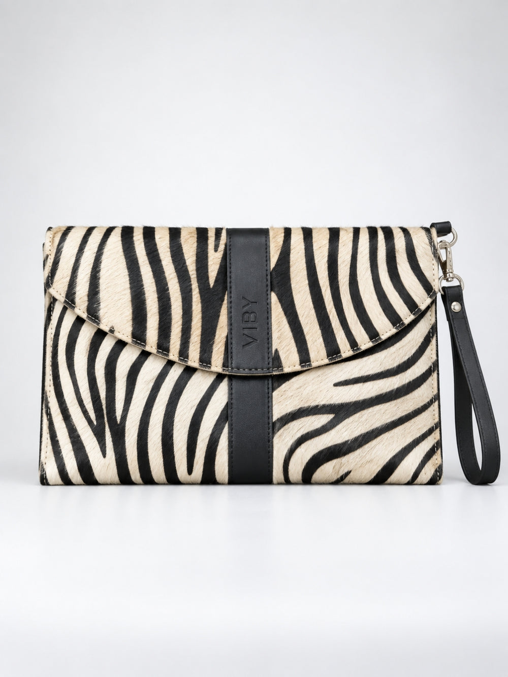 Wristlet Envelope Clutch white and black