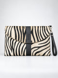 Wristlet Envelope Clutch white and black
