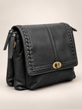 Black Braided Sling Bag