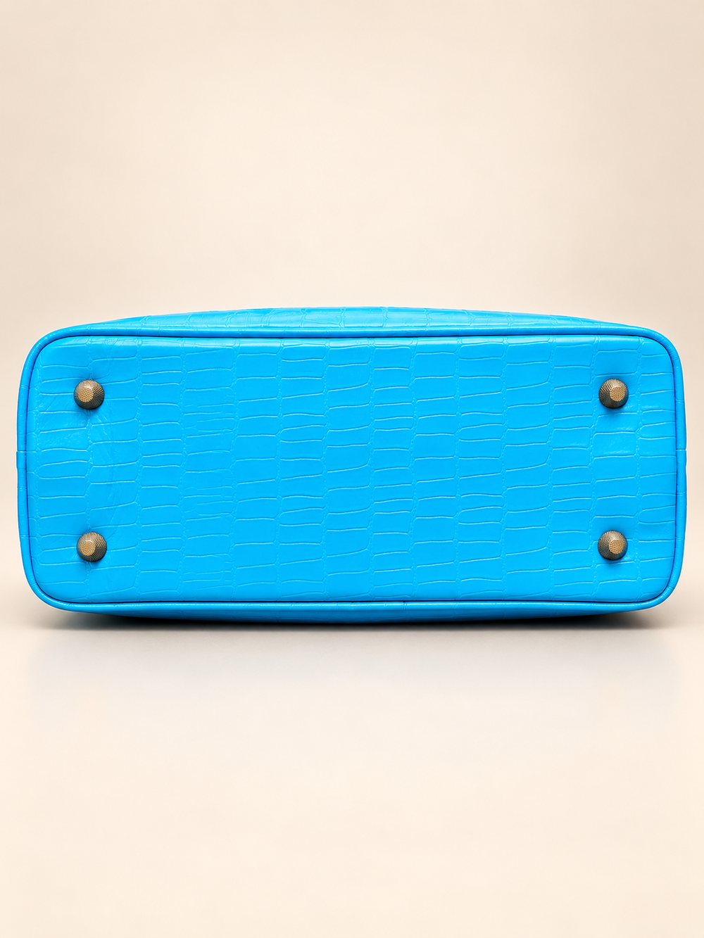 blue Croc Tote