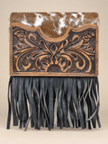 Hair-On Leather Fringe Sling Bag