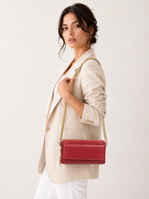 Croc-Embossed Leather Zip Wallet