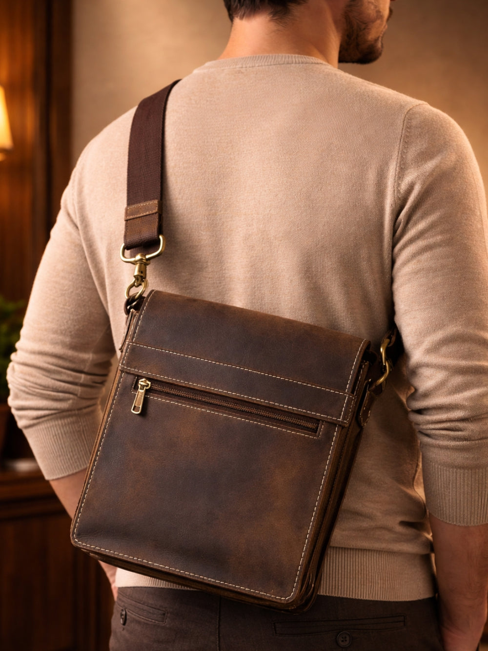 Men’s Rover Sling Bag brown