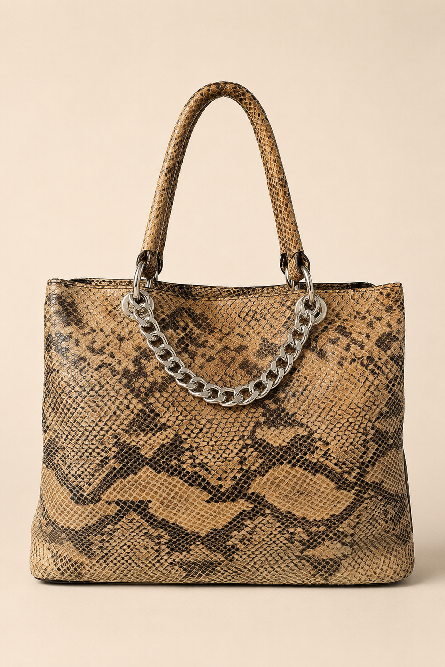 Sienna Python Handbag