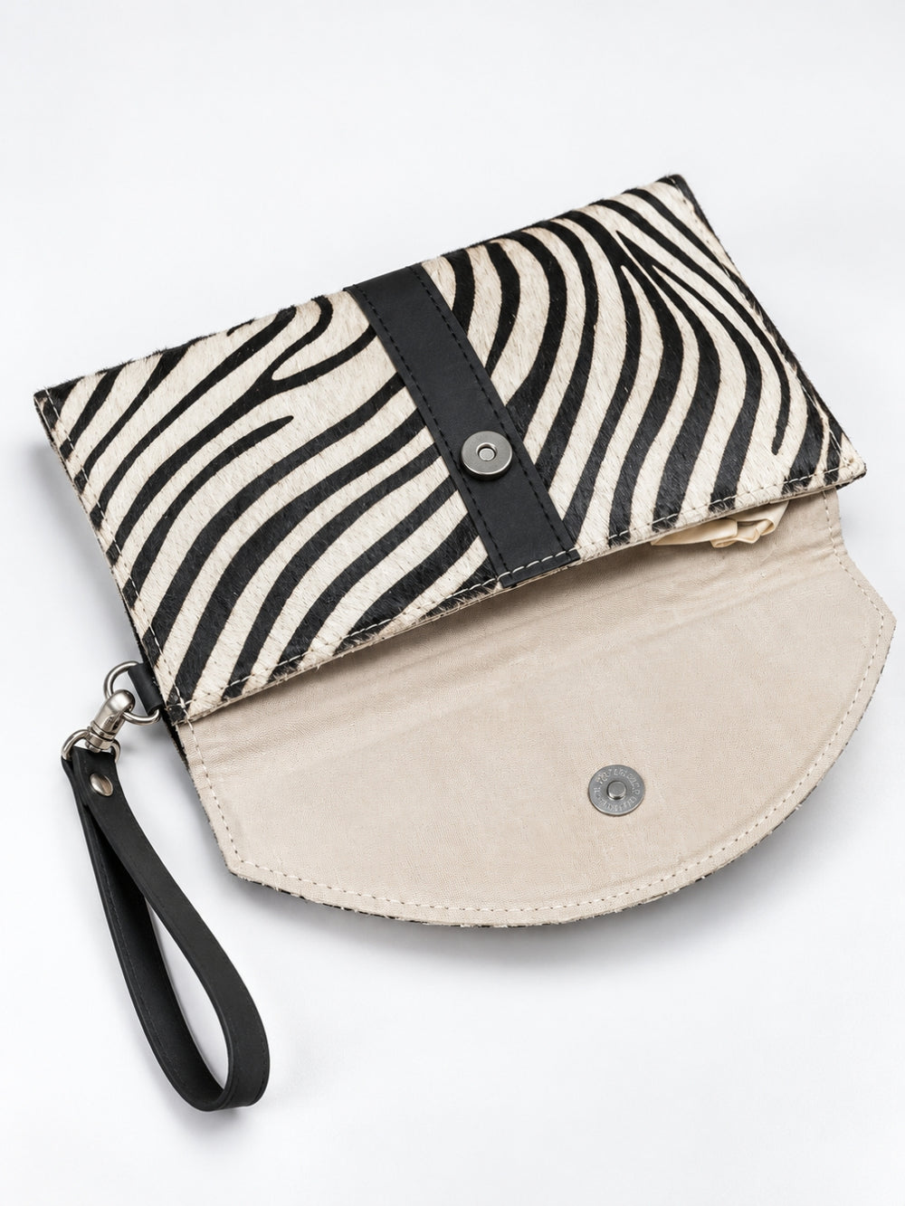 Wristlet Envelope Clutch white and black