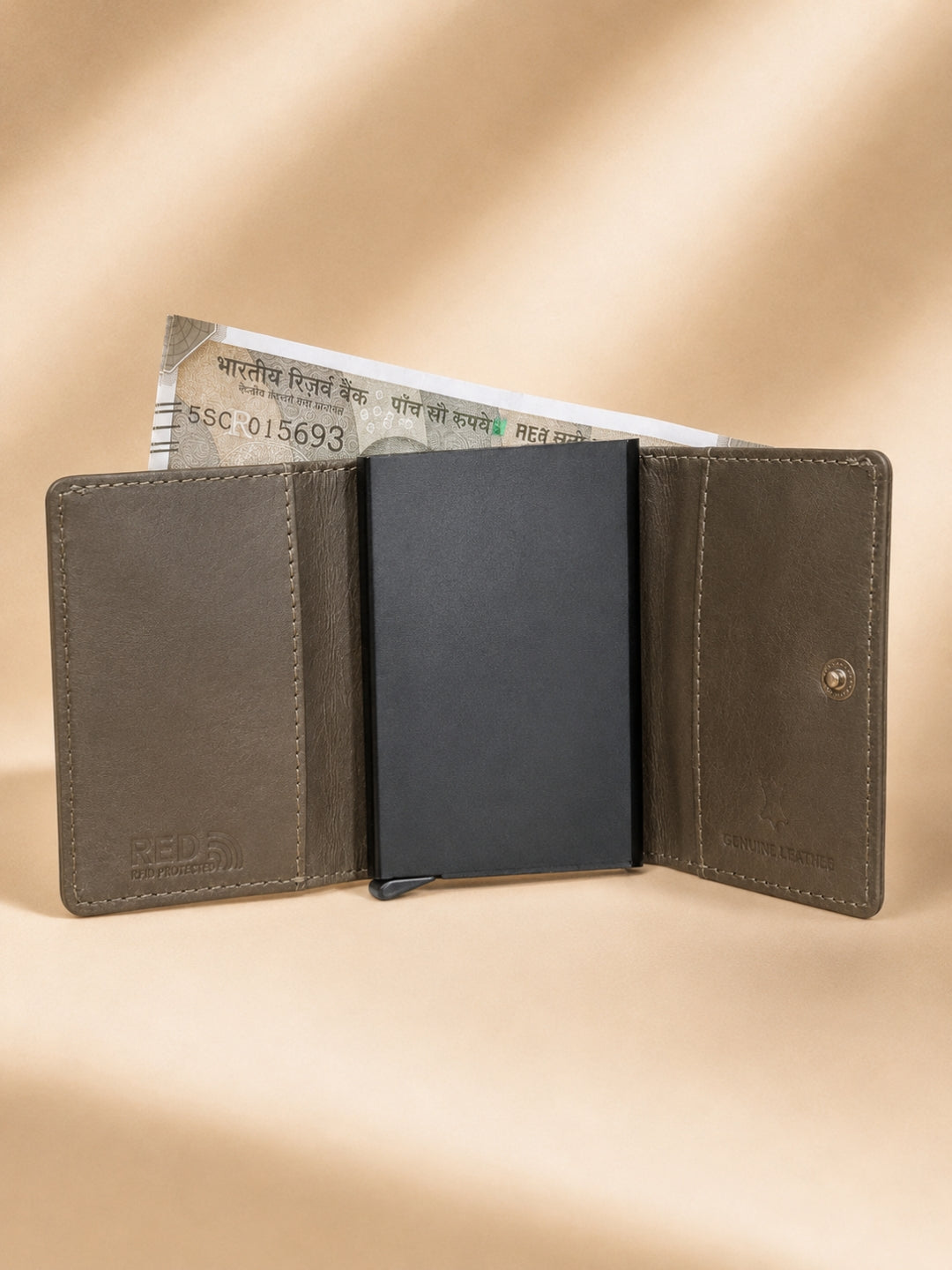 Pop-Up Three Fold Wallet green