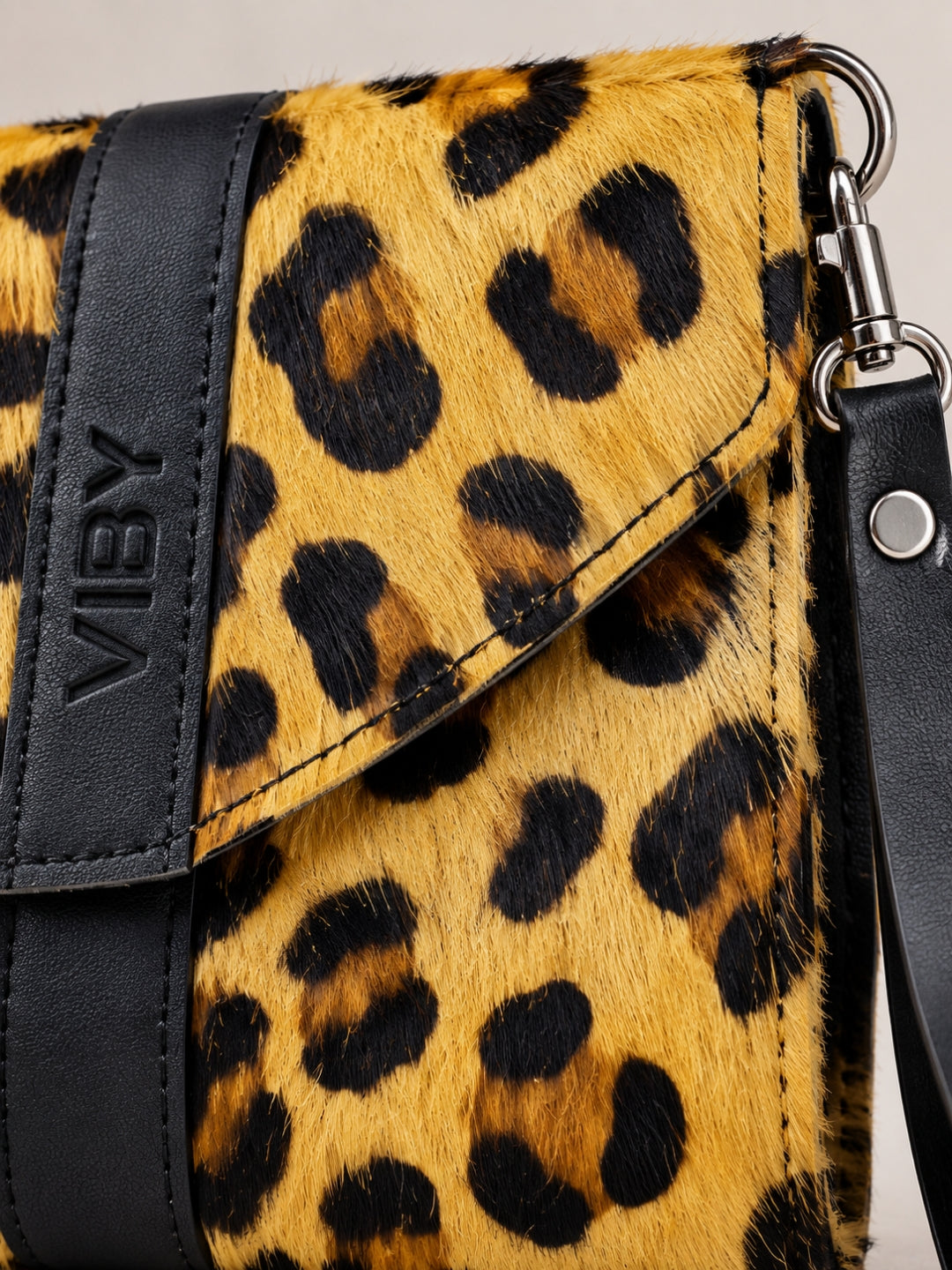 Wristlet Envelope Clutch yellow and black
