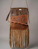 Handcrafted Leather Fringe Sling Bag