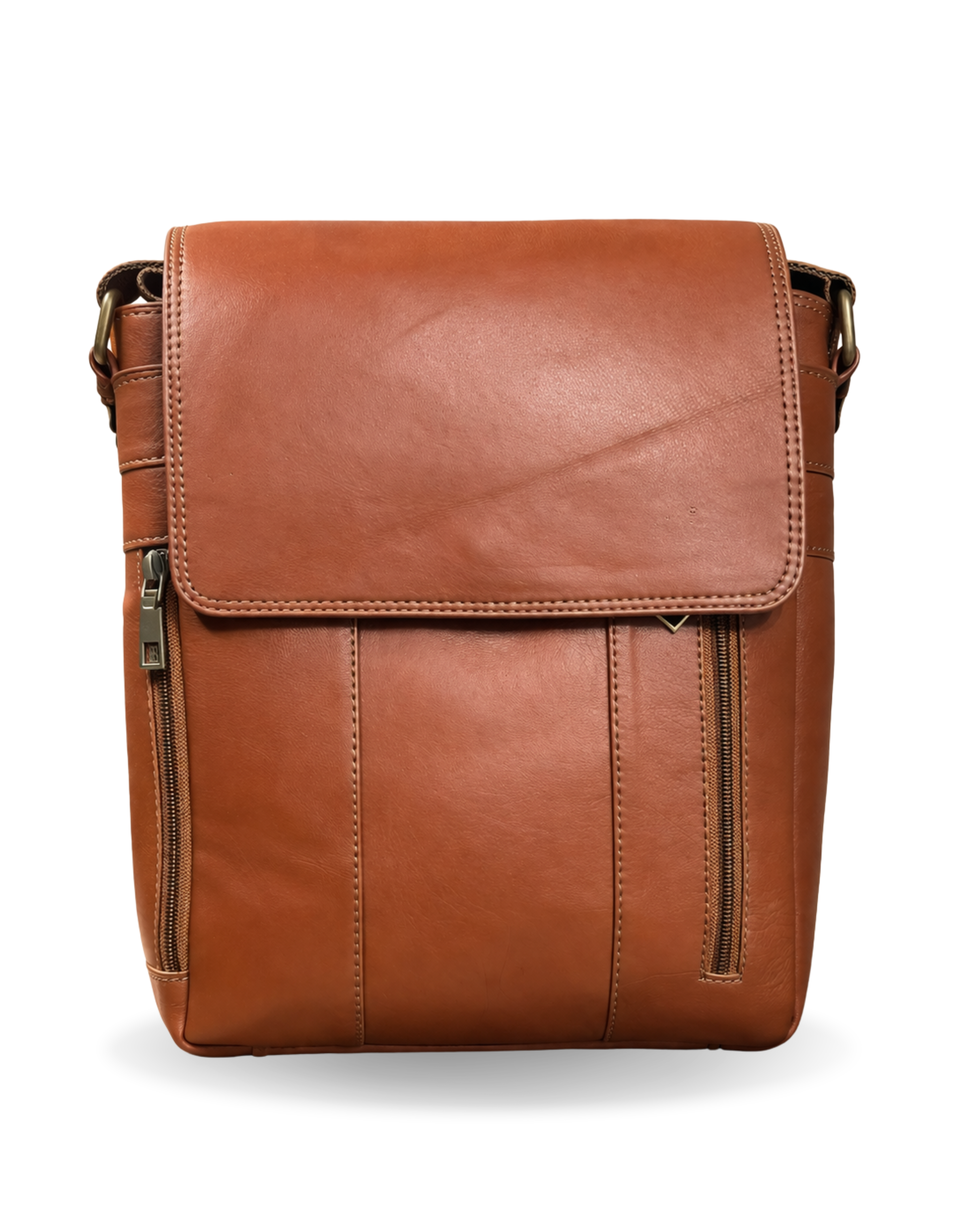 mens sling bags brown