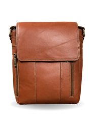 mens sling bags brown