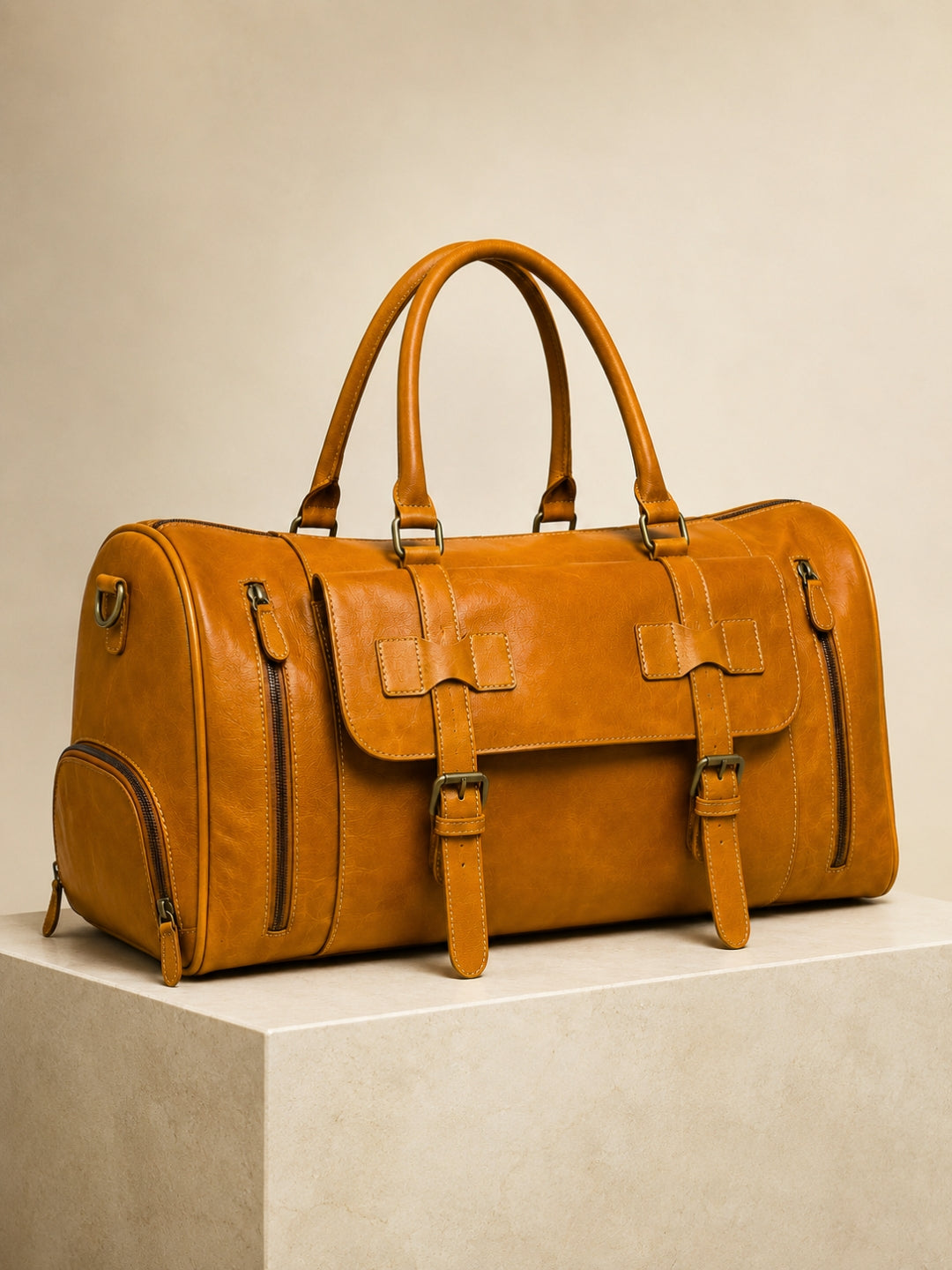 leather duffel bag