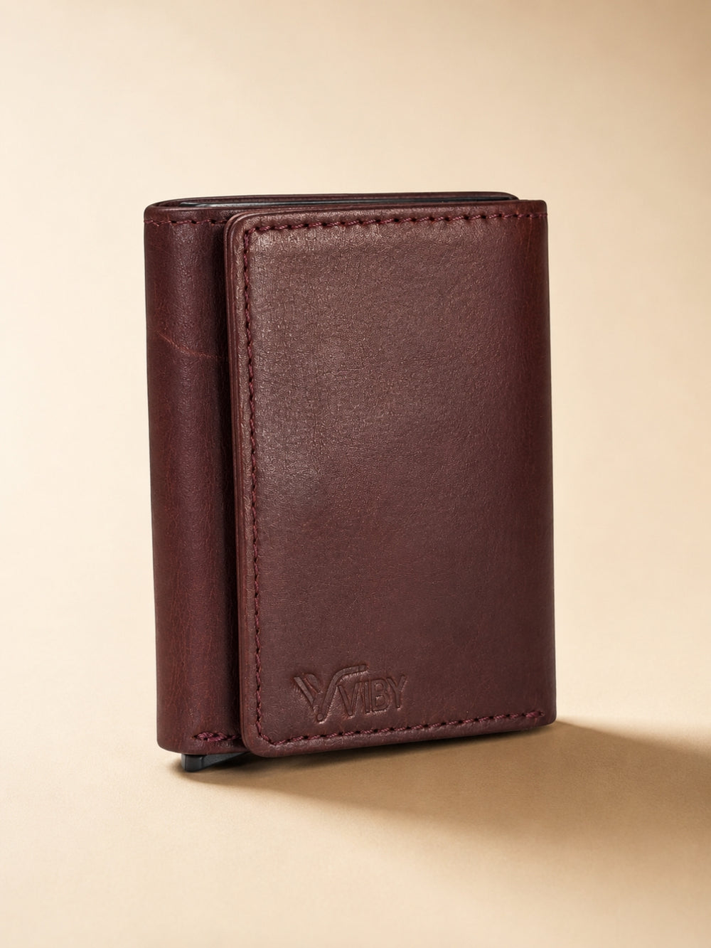 Pop-Up Three Fold Wallet brown