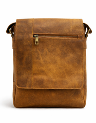 Classic Vintage Leather Sling Bag – Stylish Crossbody Travel Messenger Bag