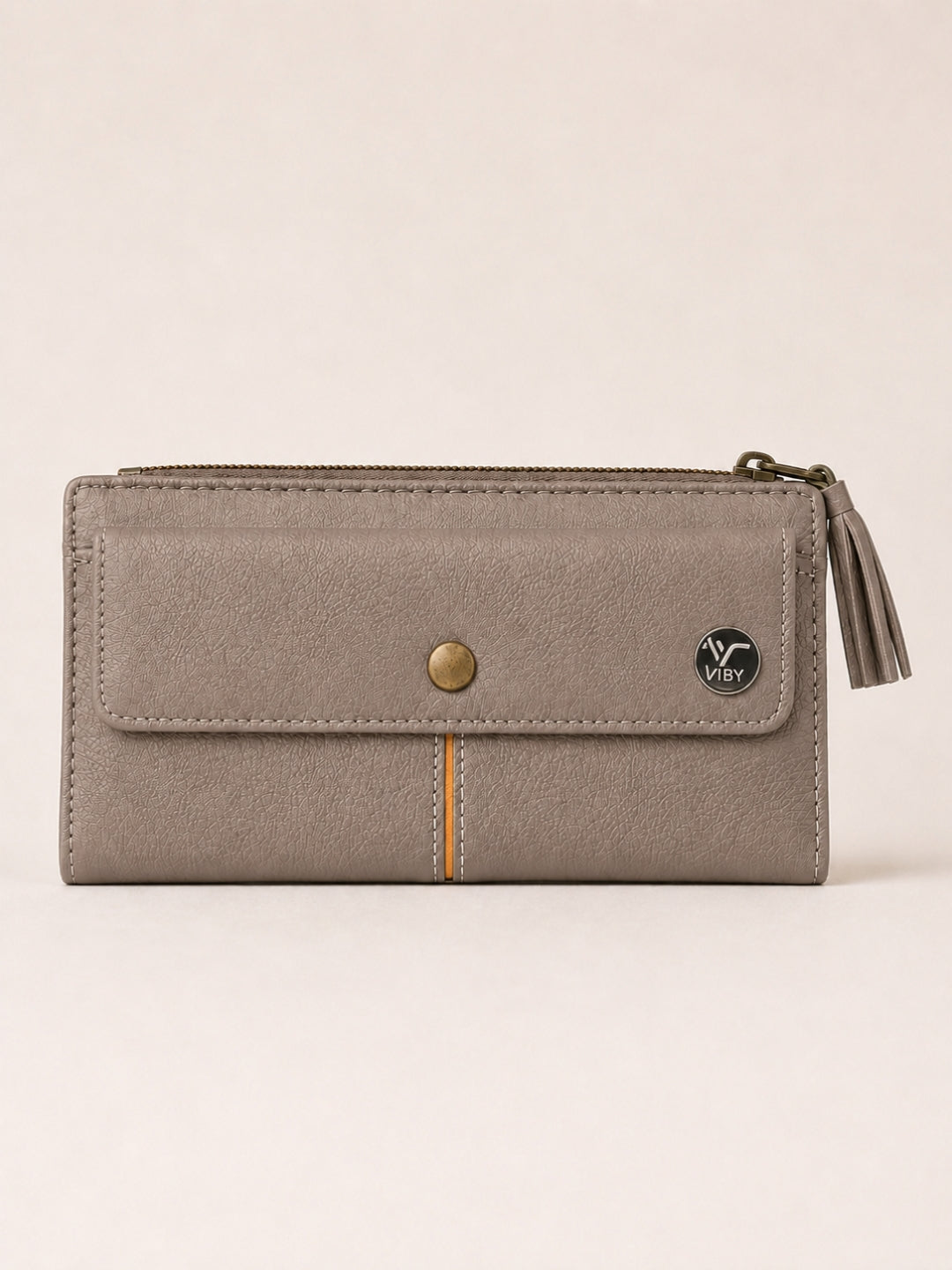  Slim Textured Clutch grey