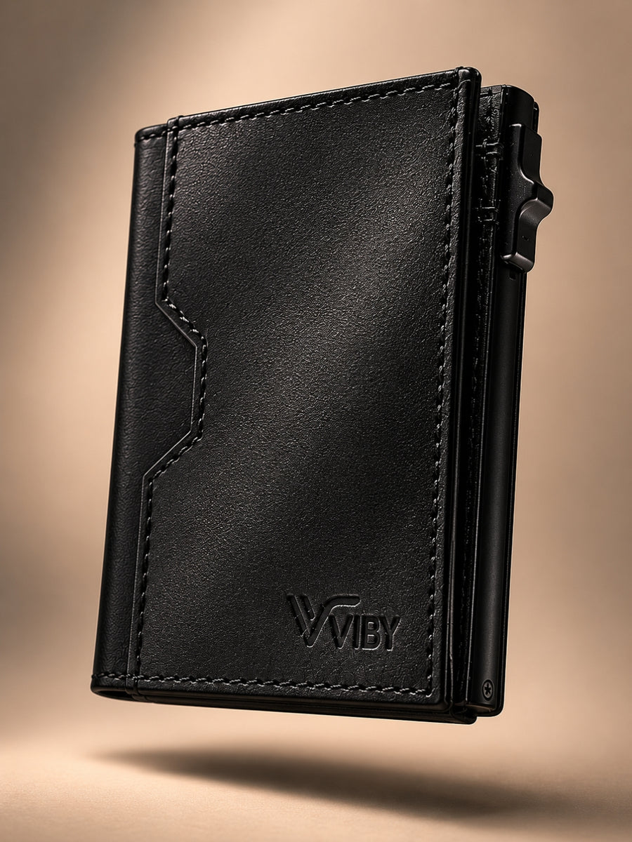 black Pop-Stack Pop-up Wallet