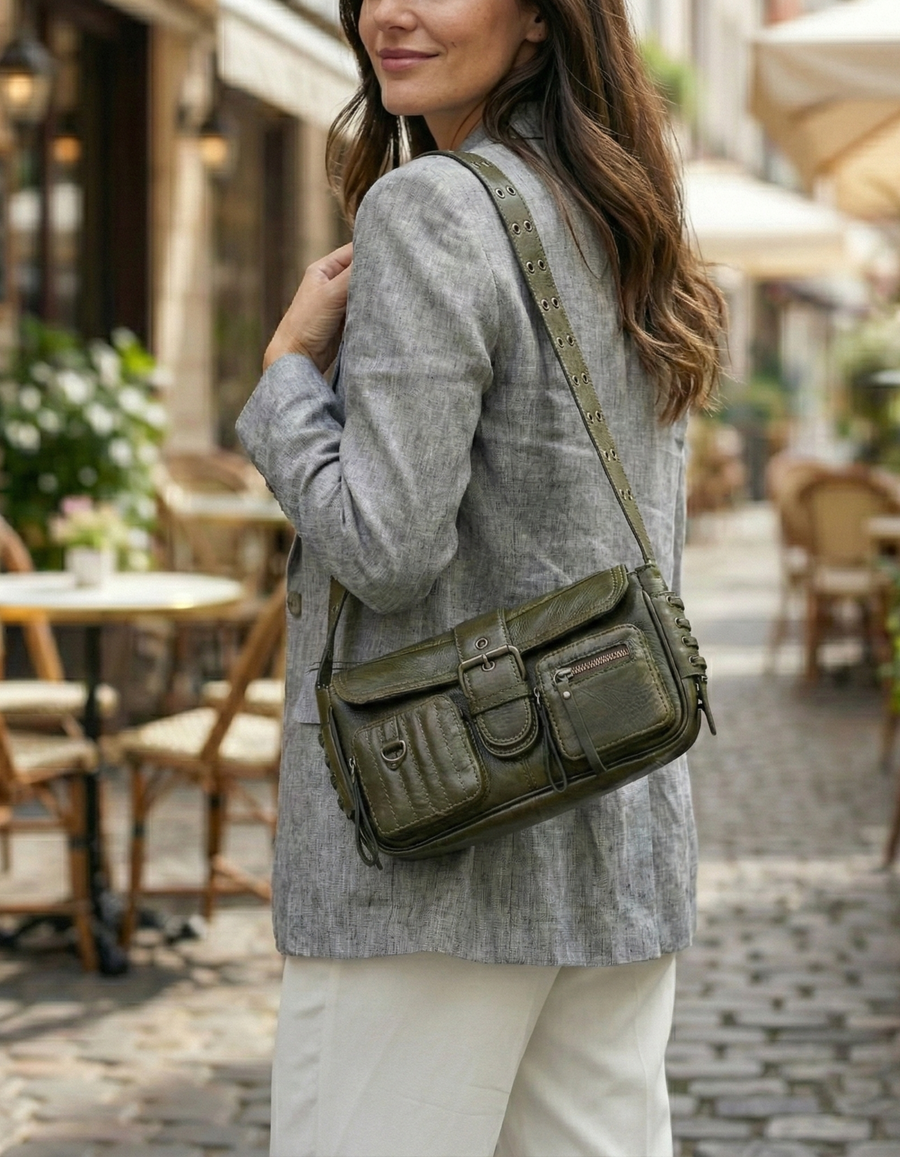 olive green slings 