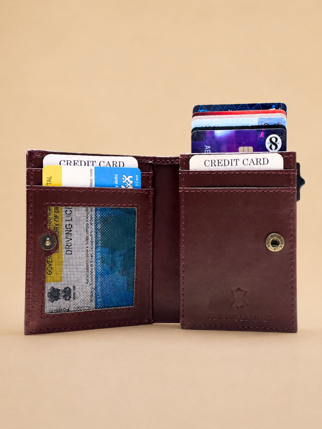 Brown Pop-Stack Pop-up Wallet